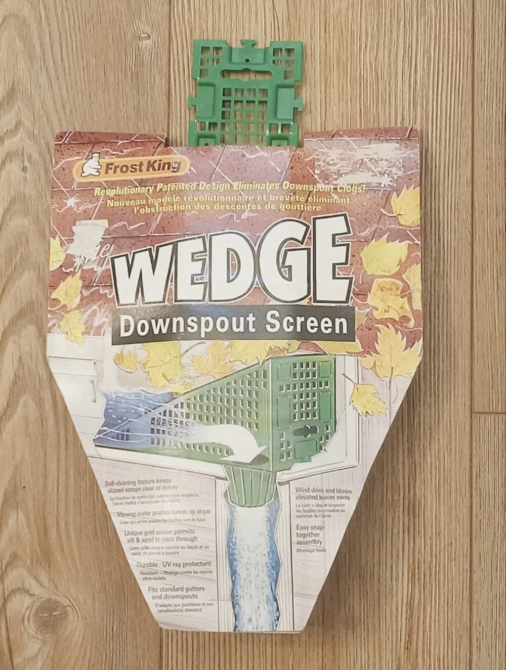 Frost King The Gutter Wedge Downspout Screen Blocks Leaves Twigs Guard, NEW